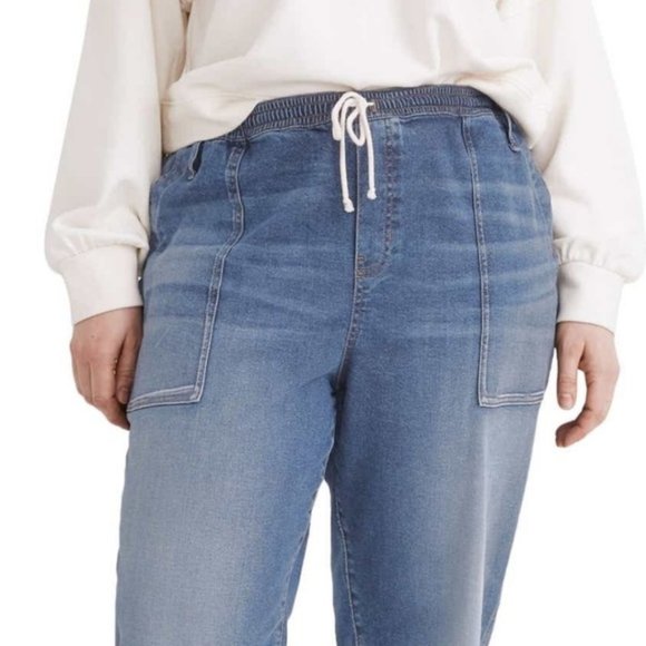 Women's Madewell Relaxed Pull On Drawstring‎ Jeans Jogger Style Pants Sz XS - Picture 7 of 13